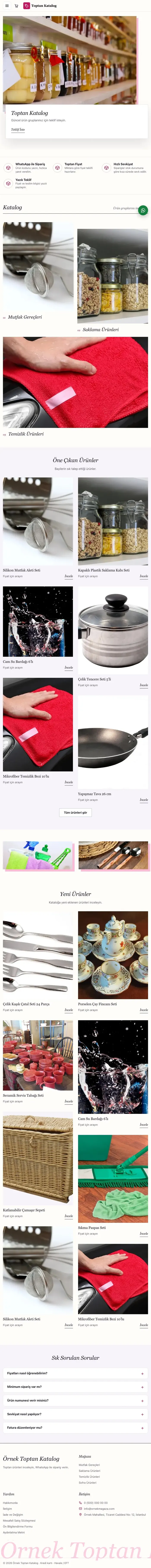 Lookbook Mor Pembe – Katalog Sitesi tablet görünümü
