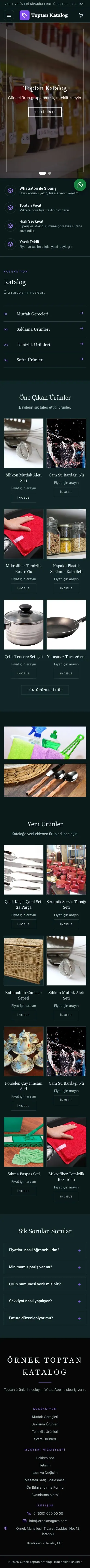Koyu Lüks Petrol Mor – Katalog Sitesi mobil görünümü