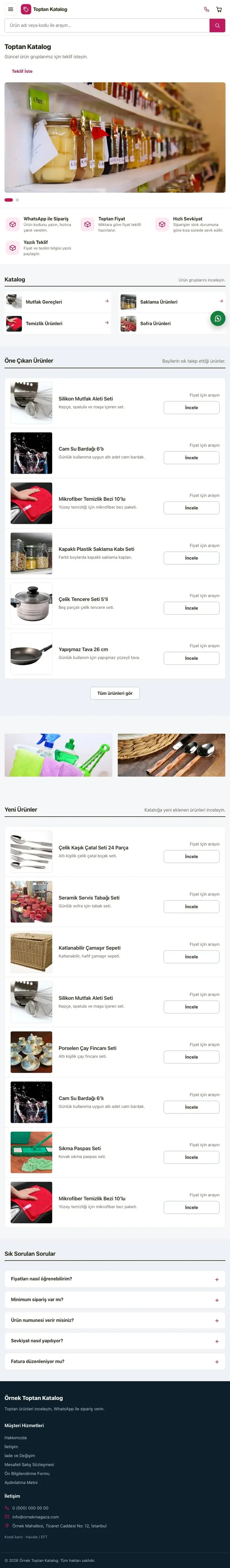 Liste Kahve Pembe – Katalog Sitesi tablet görünümü