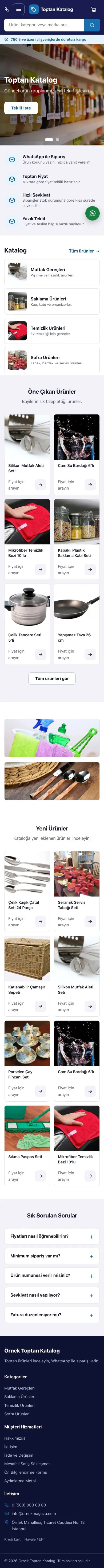 Market Lacivert Mavi – Katalog Sitesi mobil görünümü