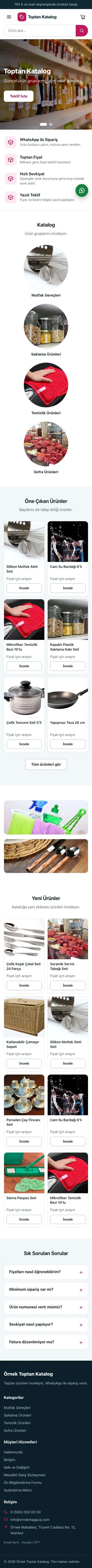 Vitrin Mavi Pembe – Katalog Sitesi mobil görünümü