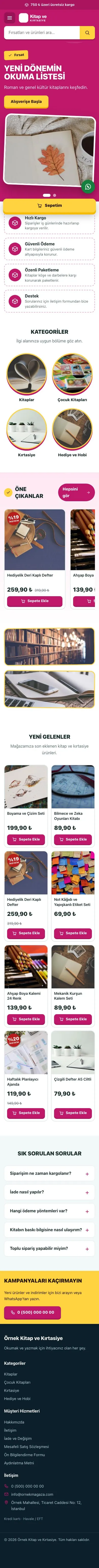 Kampanya Petrol Pembe – Kitap ve Kırtasiye Mağazası E-ticaret Sitesi mobil görünümü