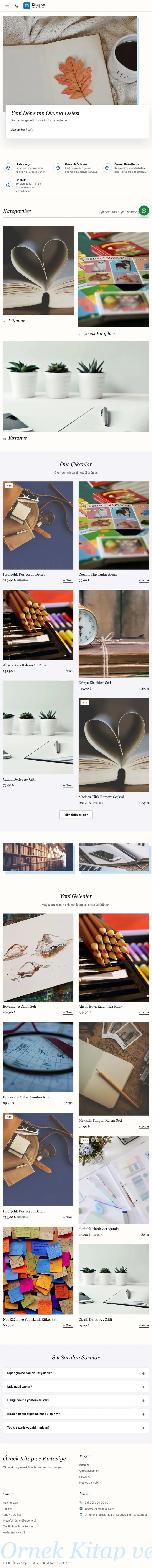 Lookbook Lacivert Mavi – Kitap ve Kırtasiye Mağazası E-ticaret Sitesi tablet görünümü
