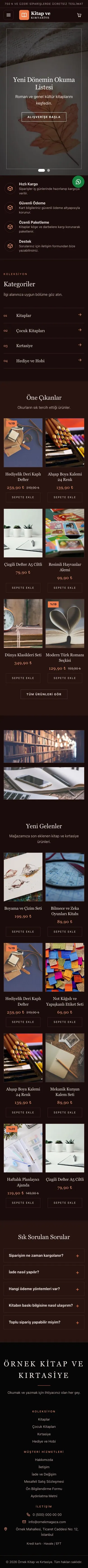 Koyu Lüks Bordo Turuncu – Kitap ve Kırtasiye Mağazası E-ticaret Sitesi mobil görünümü