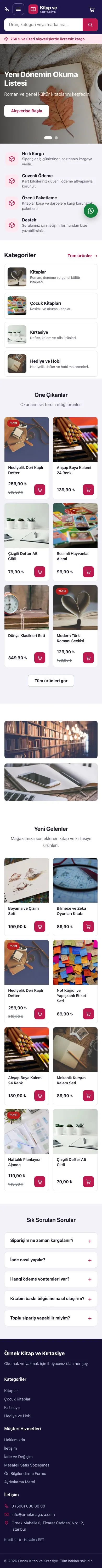 Market Lacivert Pembe – Kitap ve Kırtasiye Mağazası E-ticaret Sitesi mobil görünümü