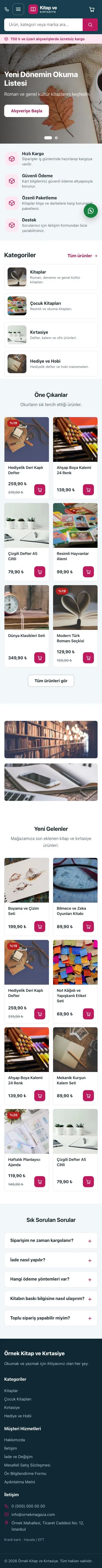 Market Mavi Pembe – Kitap ve Kırtasiye Mağazası E-ticaret Sitesi mobil görünümü