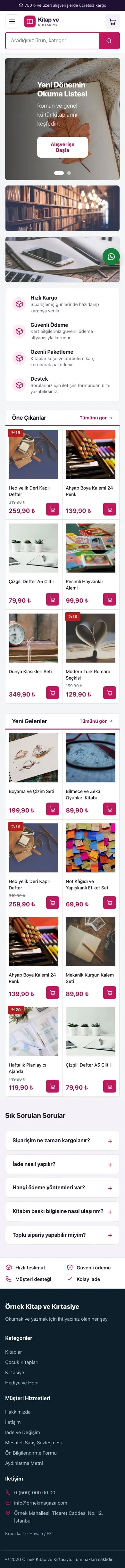 Pazar Yeri Mor Pembe – Kitap ve Kırtasiye Mağazası E-ticaret Sitesi mobil görünümü