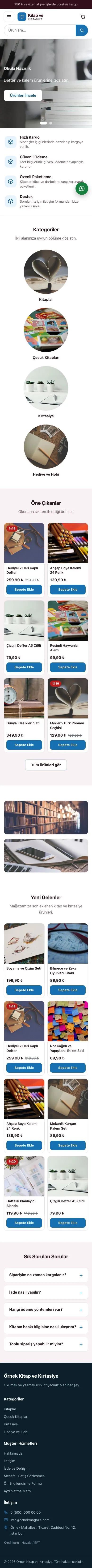 Vitrin Bordo Mavi – Kitap ve Kırtasiye Mağazası E-ticaret Sitesi mobil görünümü