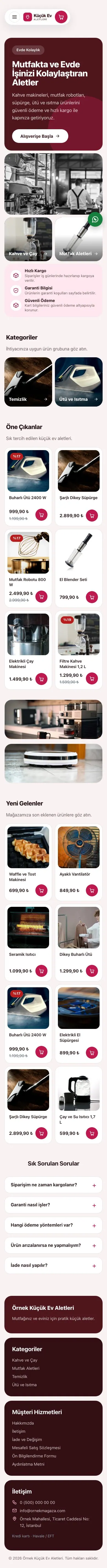 Bento Bordo Pembe – Küçük Ev Aletleri Mağazası E-ticaret Sitesi mobil görünümü