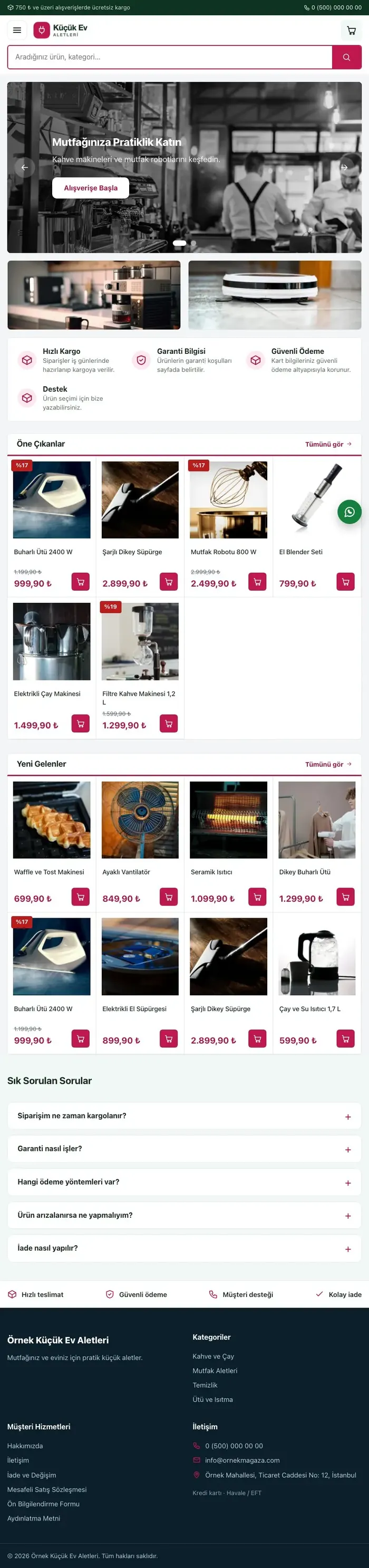 Pazar Yeri Yeşil Pembe – Küçük Ev Aletleri Mağazası E-ticaret Sitesi tablet görünümü