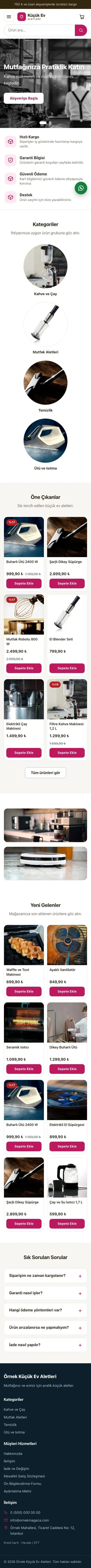 Vitrin Kahve Pembe – Küçük Ev Aletleri Mağazası E-ticaret Sitesi mobil görünümü