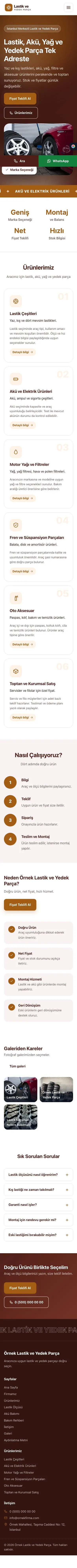 Hareketli Bordo Turuncu – Lastik ve Yedek Parça Web Sitesi mobil görünümü