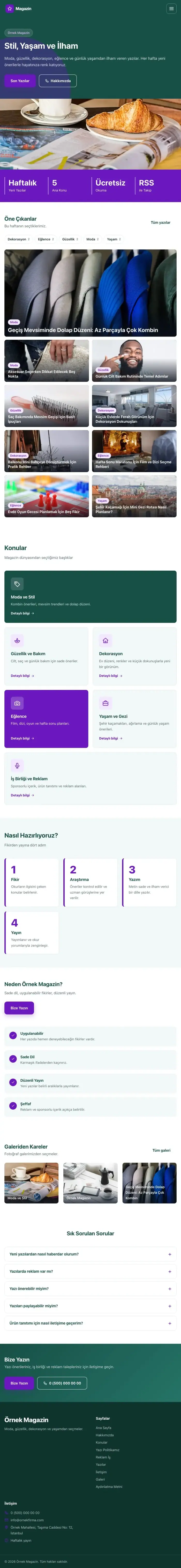 Blok Petrol Mor – Magazin Sitesi Web Sitesi tablet görünümü