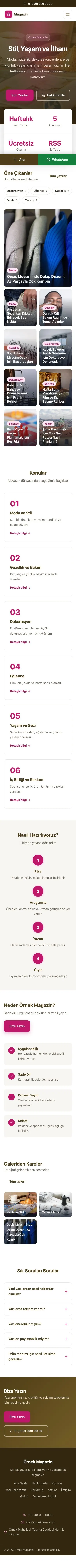 Merkez Kahve Pembe – Magazin Sitesi Web Sitesi mobil görünümü