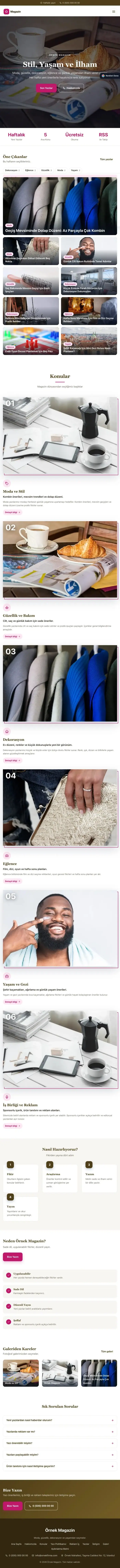 Zigzag Kahve Pembe – Magazin Sitesi Web Sitesi tablet görünümü