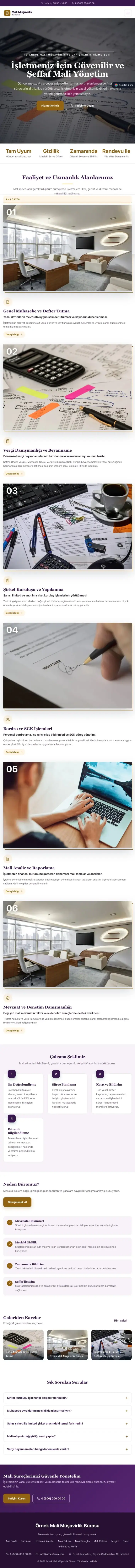 Zigzag Mor Turuncu – Mali Müşavir Web Sitesi tablet görünümü