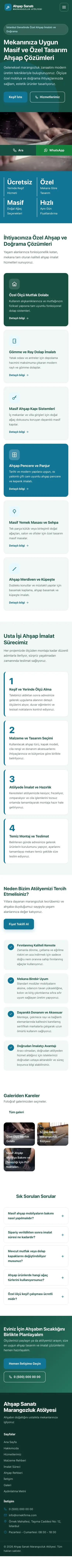 Blok Petrol Turkuaz – Marangoz ve Doğrama Web Sitesi mobil görünümü