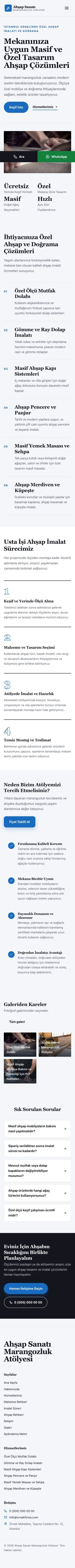 Editoryal Lacivert Mavi – Marangoz ve Doğrama Web Sitesi mobil görünümü