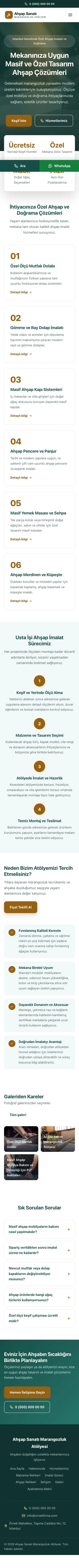 Merkez Petrol Turuncu – Marangoz ve Doğrama Web Sitesi mobil görünümü