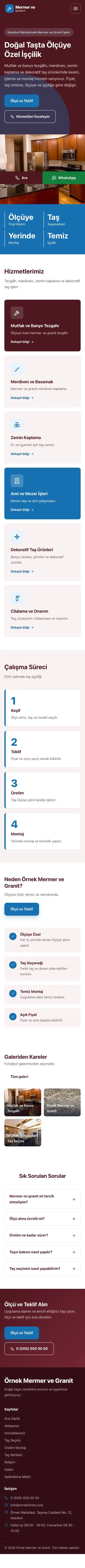 Blok Bordo Mavi – Mermer ve Granit Web Sitesi mobil görünümü