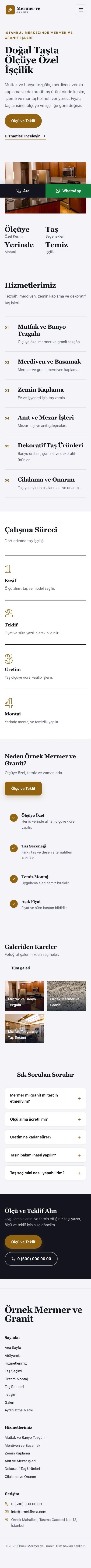Dergi Editoryal Lacivert Turuncu – Mermer ve Granit Web Sitesi mobil görünümü