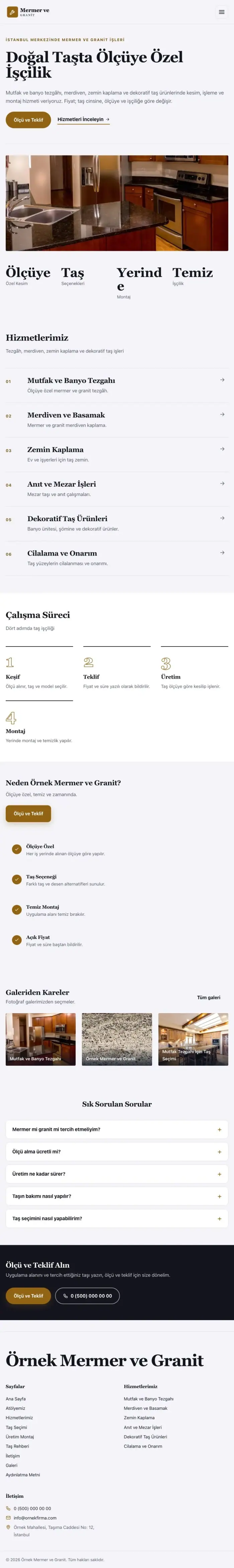 Dergi Editoryal Lacivert Turuncu – Mermer ve Granit Web Sitesi tablet görünümü