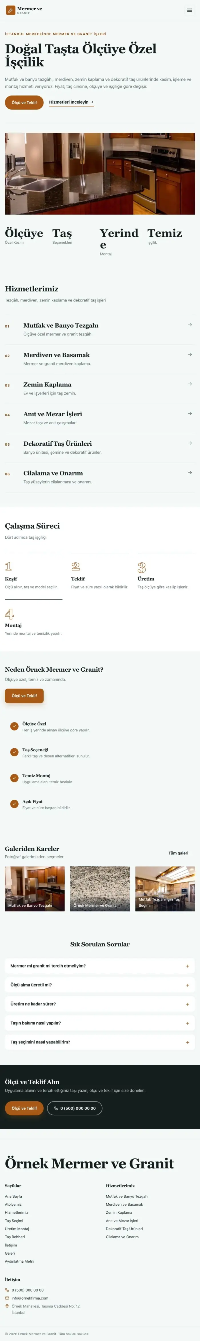 Dergi Editoryal Petrol Turuncu – Mermer ve Granit Web Sitesi tablet görünümü