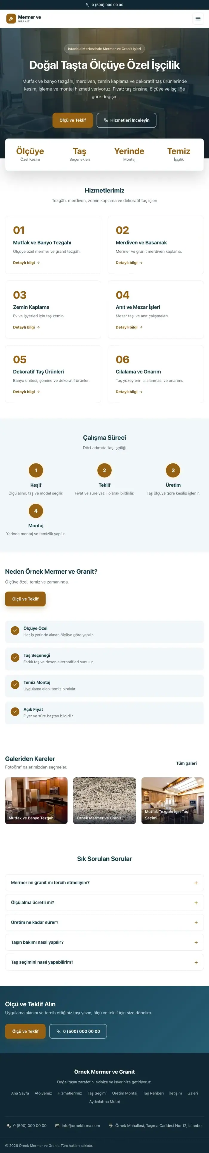 Merkez Mavi Turuncu – Mermer ve Granit Web Sitesi tablet görünümü