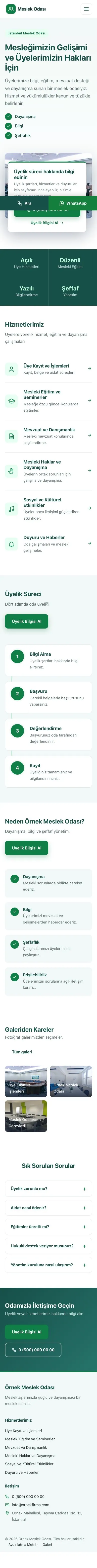 Bölünmüş Petrol Yeşil – Meslek Odası ve Sendika Web Sitesi mobil görünümü