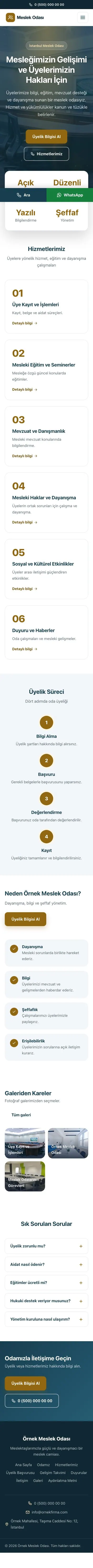 Merkez Mavi Amber – Meslek Odası ve Sendika Web Sitesi mobil görünümü