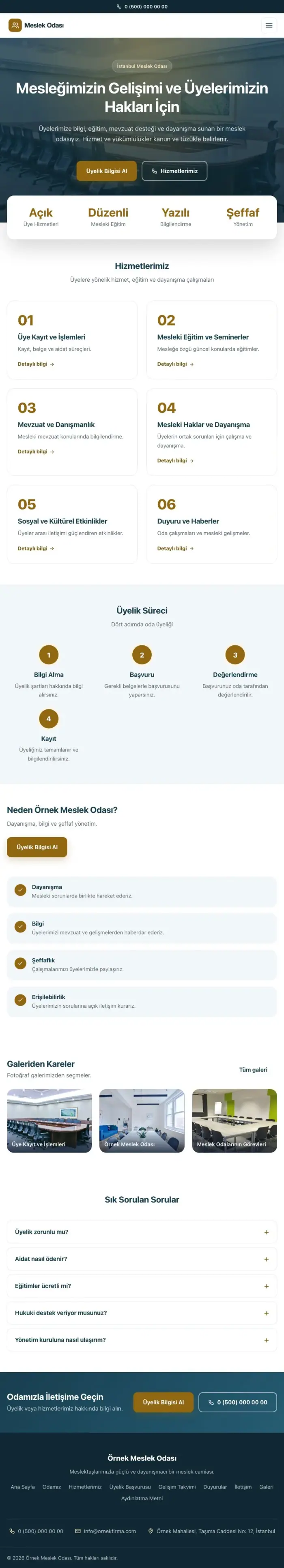 Merkez Mavi Amber – Meslek Odası ve Sendika Web Sitesi tablet görünümü