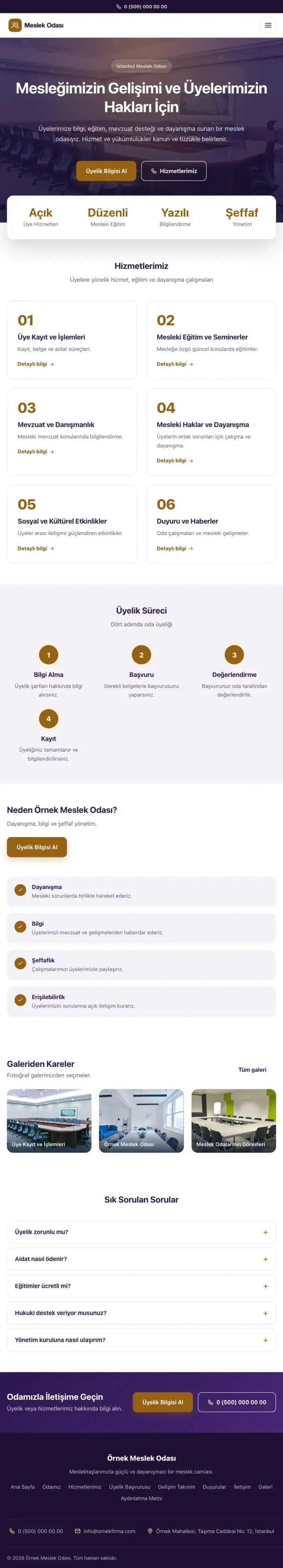 Merkez Mor Turuncu – Meslek Odası ve Sendika Web Sitesi tablet görünümü