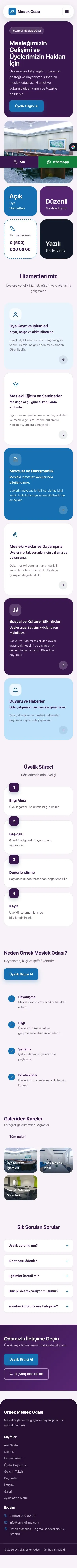 Mozaik Mor Mavi – Meslek Odası ve Sendika Web Sitesi mobil görünümü