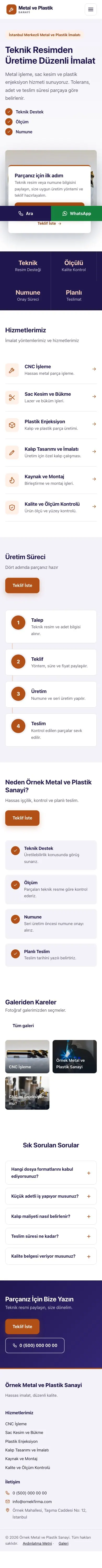 Bölünmüş Lacivert Turuncu – Metal ve Plastik Web Sitesi mobil görünümü