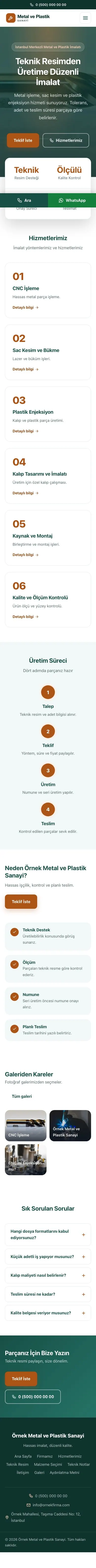 Merkez Petrol Turuncu – Metal ve Plastik Web Sitesi mobil görünümü