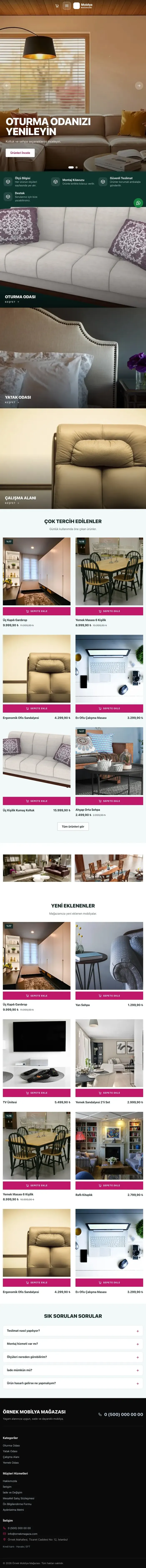 Sahne Petrol Pembe – Mobilya Mağazası E-ticaret Sitesi tablet görünümü
