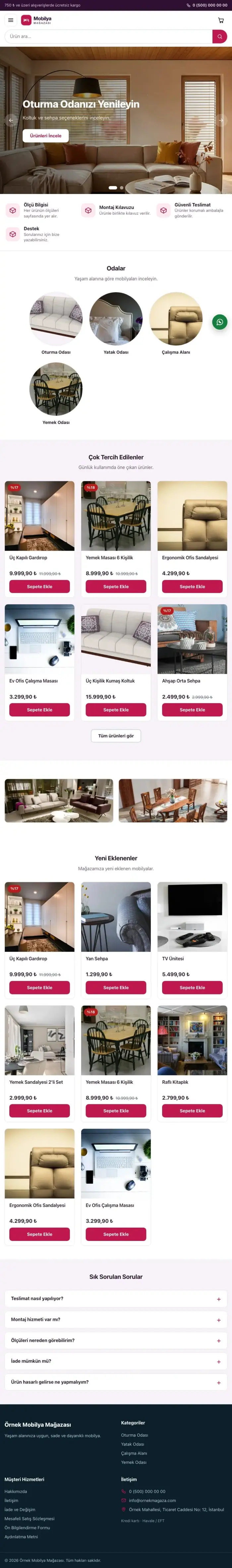 Vitrin Mor Pembe – Mobilya Mağazası E-ticaret Sitesi tablet görünümü