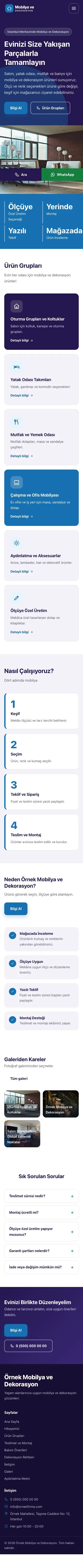 Blok Lacivert Mavi – Mobilya ve Dekorasyon Web Sitesi mobil görünümü