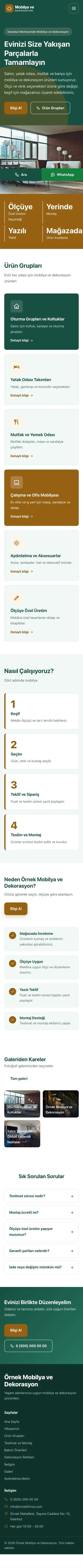 Blok Petrol Turuncu – Mobilya ve Dekorasyon Web Sitesi mobil görünümü