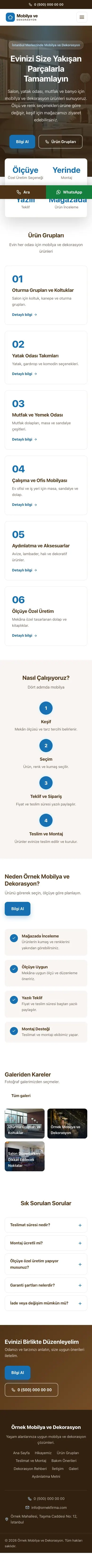 Merkez Kahve Mavi – Mobilya ve Dekorasyon Web Sitesi mobil görünümü