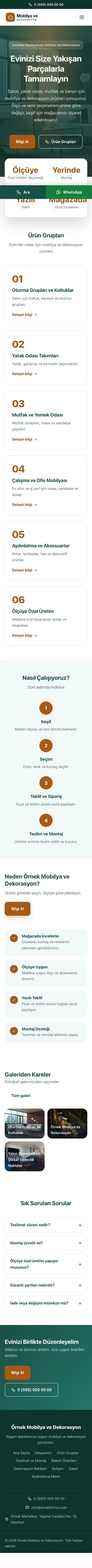 Merkez Petrol Turuncu – Mobilya ve Dekorasyon Web Sitesi mobil görünümü