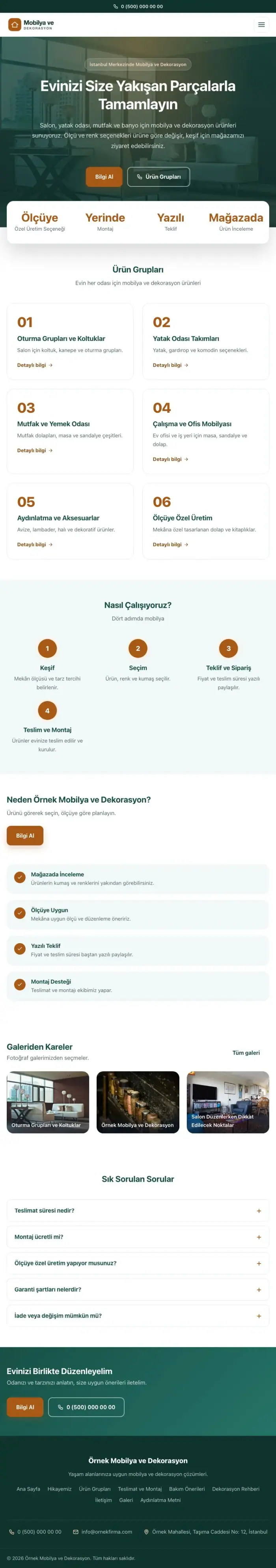 Merkez Petrol Turuncu – Mobilya ve Dekorasyon Web Sitesi tablet görünümü