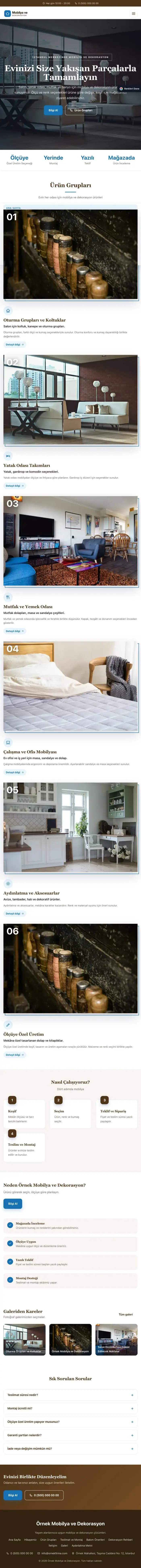 Zigzag Kahve Mavi – Mobilya ve Dekorasyon Web Sitesi tablet görünümü