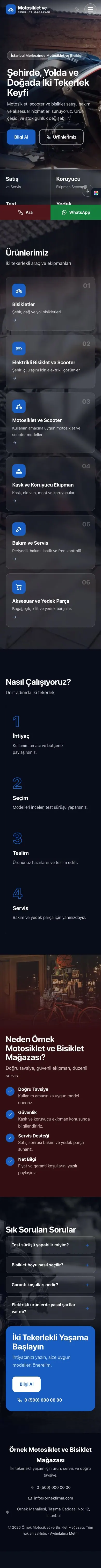 Tam Ekran Bordo Mavi – Motosiklet ve Bisiklet Web Sitesi mobil görünümü