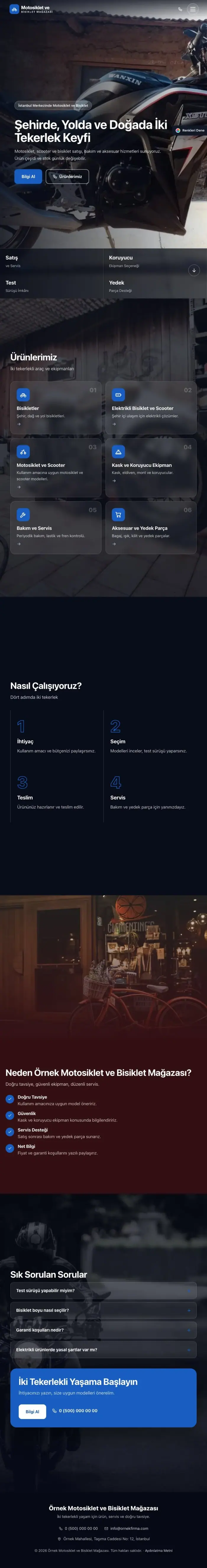 Tam Ekran Bordo Mavi – Motosiklet ve Bisiklet Web Sitesi tablet görünümü