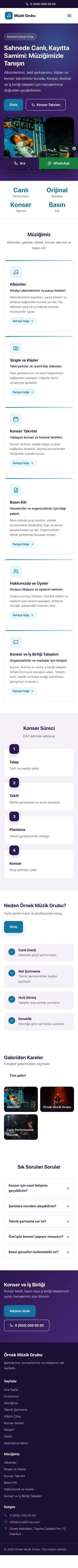 Klasik Mor Mavi – Müzik Grubu ve Albüm Tanıtımı Web Sitesi mobil görünümü