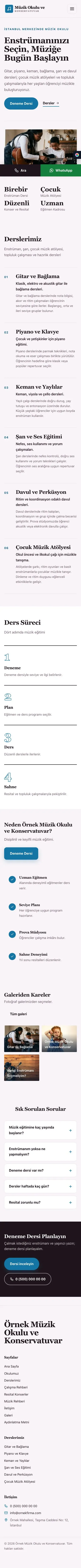 Dergi Editoryal Erik Mavi – Müzik Okulu ve Konservatuvar Web Sitesi mobil görünümü