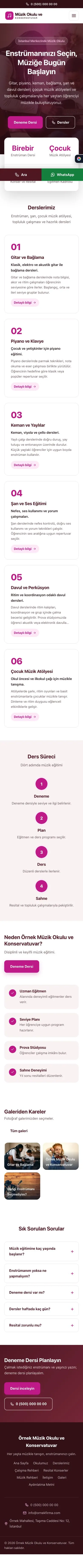 Merkez Bordo Pembe – Müzik Okulu ve Konservatuvar Web Sitesi mobil görünümü