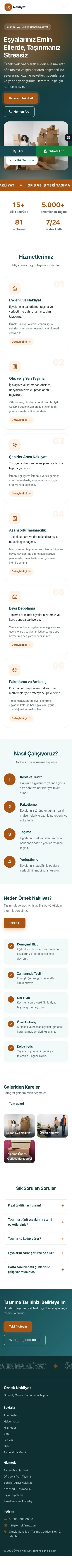 Hareketli Petrol Turuncu – Nakliyat Web Sitesi mobil görünümü