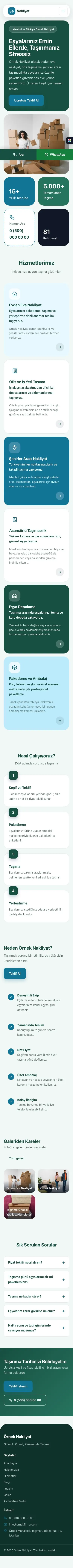 Mozaik Petrol Turkuaz – Nakliyat Web Sitesi mobil görünümü